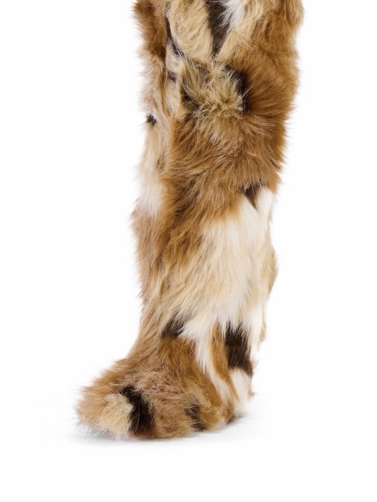 Azalea Wang Shoes - Azalea Wang Upsetter Multi Furry Boots